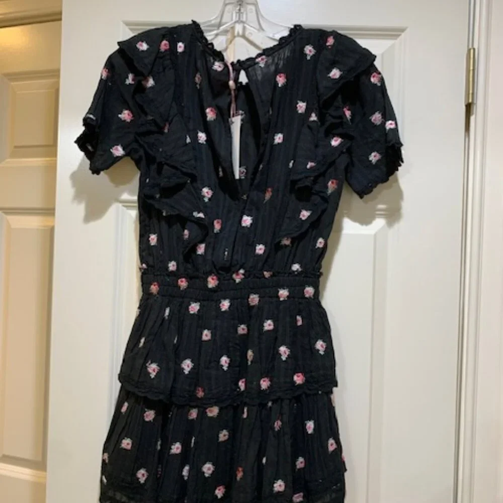 Love Shack Fancy Flowery Embroidered Mini Dress XS NWT - Picture 8 of 14